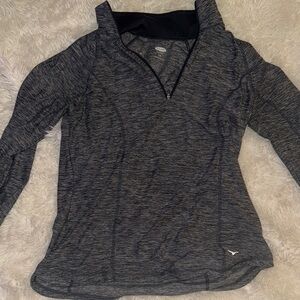 Old Navy Charcoal Heather Long Sleeve Top